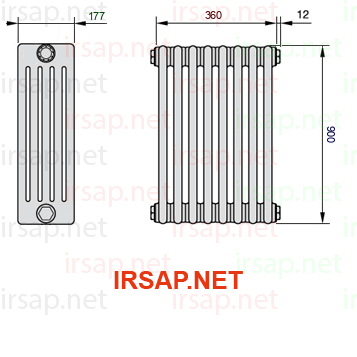 Радиатор IRSAP Tesi 50900/8 T22 CL 01